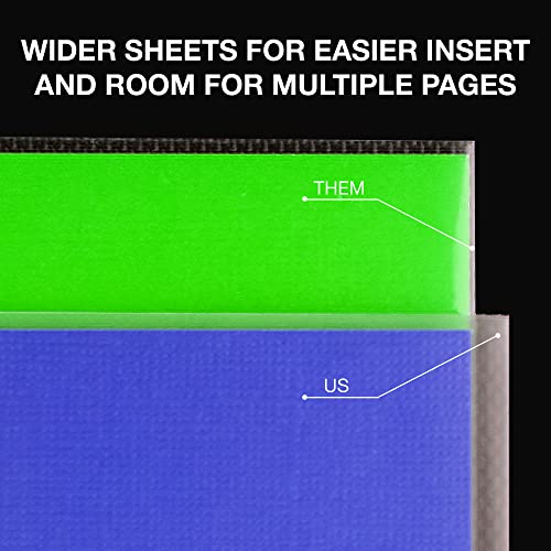 Samsill Sheet Protectors, 8.5x11 Inch Page Protectors for 3 Ring Binder, Super Heavy Duty, Clear Page Protector, Letter Size, Top Loading, Acid Free, 200 Pack