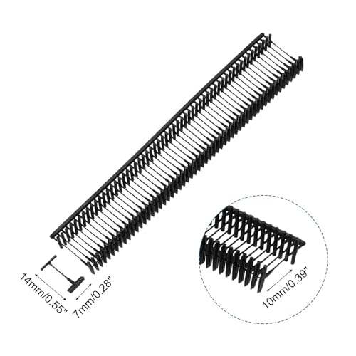 Tag Gun Fasteners 5000 Pack Black Standard Plastic Barbs for Garment Labeling Office Filing and Craft Projects(65mm)