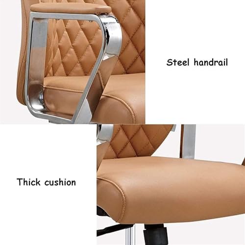 UOPYNE Executive Office Chair, Modern Soft Leather Ergonomic Computer Desk Chair Executive Home Office Boss Chair Swivel Chair, Adjustable Height Durable Base Comfortable Conference Desk Chair