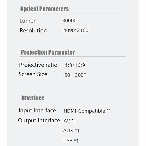 GVRMLDF LED Projector 4K Native Lumen Active -6 Phone Beamer Smart TV Video Home Theater Cinema
