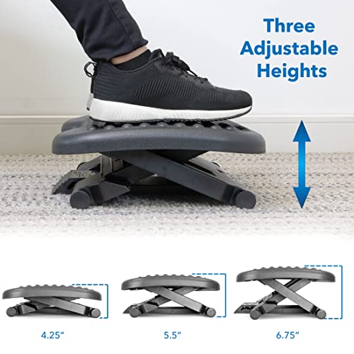 Mount-It! Foot Rest Under Desk with Massage Bumps & Foot Pedal Height