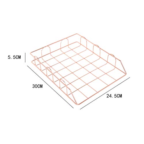 PMFNVXUW Metal Mesh File Box Foldable Storage Crate Home Office Folder Holder Organizer Rack