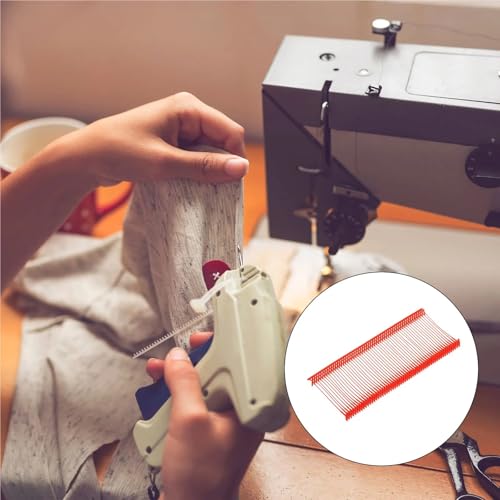 Tag Gun Fasteners 3000pcs Standard Plastic Tags with Red Barbs for Garment Labeling Office Filing and Craft Projects(25mm)