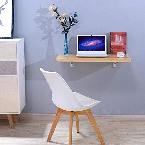 CHEWYNP Wall Mounted Flip Table Laptop Stand Laptop Stand Wooden Student Desk 11 Color Size 1-80x30cm / 32inx12in
