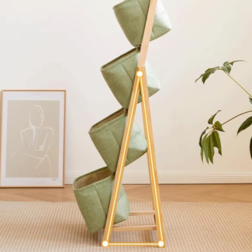 WUMLTIMH Book Rack 2/3/4 Tier Sling Book Rack Single-Sided Book Display Narrow Book Shelf Organizer Book Organizer for Bedroom & Nursery