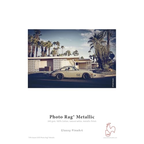 Hahnemuhle Photo Rag Metallic Inkjet Paper, 340gsm, Natural White,25 Sheets