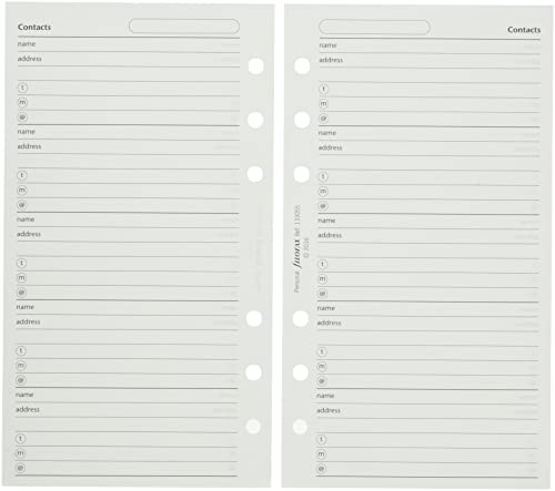 Filofax 133055 Personal Contacts Address Book