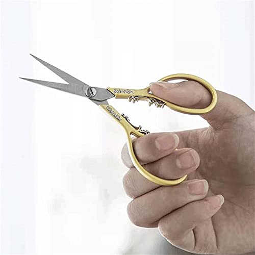 Craft Scissors Stainless Steel Antique Small Scissors Exquisite Craft Scissors Sewing Supplies and Accessories Cross Stitch Scissors (Color : Colorful) (Colorful)