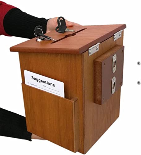 ZEELYDE Donation/Charity/Suggestion Box,Charity Donation Wall Hanging Charity Fundraising Box, Office, Church, Donation, Prayer Wooden Christian Donation Suggestion Box