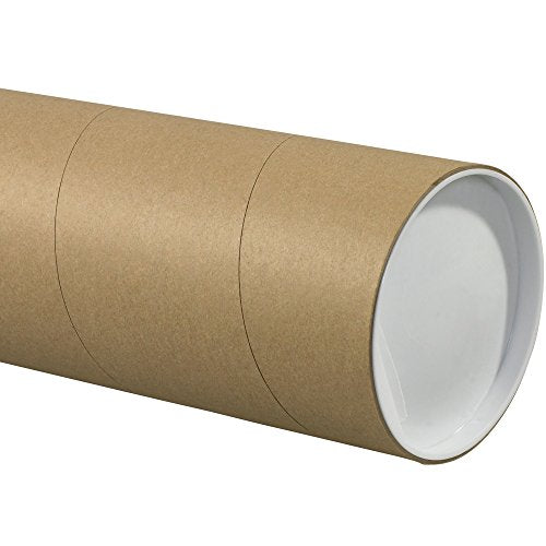 Great Box Supply Jumbo Mailing Tubes, 5' x 30', Kraft, 15/Case
