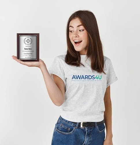 Award Plaques Personalized, Custom Engaved with Your Text, Choose Your Size