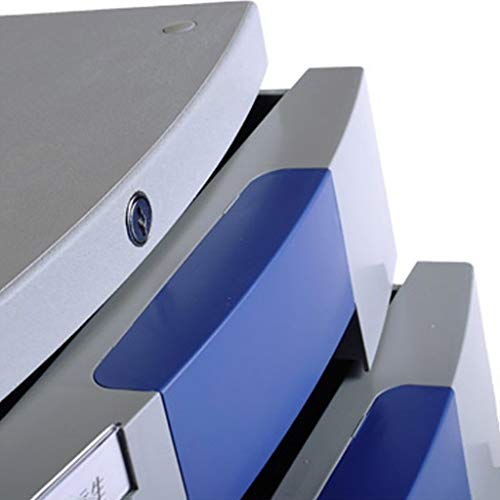 noxozoqm Flat File Cabinet, 4-Layer Drawer Storage Organization, with Lock/Blank Label，Suitable for Office Supplies