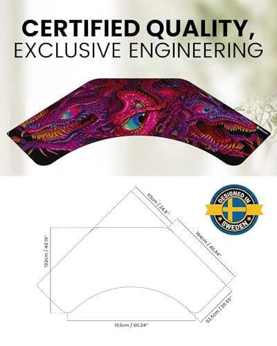 Arozzi Arena Angelo Gaming Desk Pad Crawling Chaos