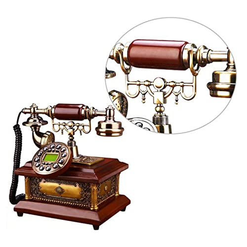 QUANGJN Telephone Retro Old Fashioned Landline Phones, Old Fashioned Corded Telephone with Resin Body for Office Home Living Room Decor Wonderful Gift