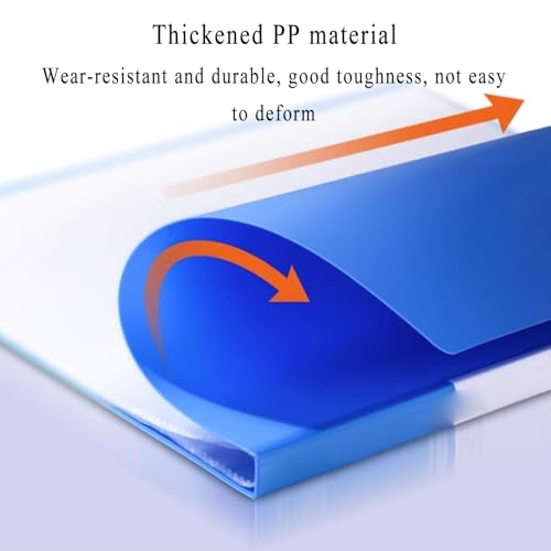 2 Pcs A4 Display Book Folder with Pocket,Document Presentation Folder with Box/100 Pages