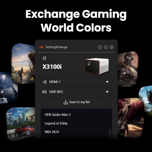 BenQ X3100i True 4K 4LED Gaming Projector 4.2ms Response time ANSI 3300 Lms