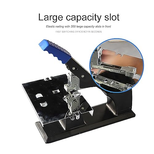 Manual Heavy-Duty Stapler, Desktop A3/A4 Flat/Saddle Stapler with Push Nail Slot Design,Labor Saving and Durable, for Office
