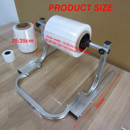 Vertical Bubble wrap roll Holder, Manual Bubble Wrap Dispenser Silver(90x40x25cm)
