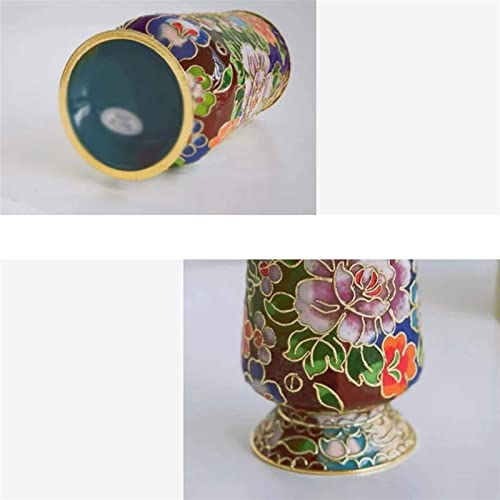 Pencil Holder Pen Holder Chinese Antique Enamel Painted Pencil Storage Cup Office Desktop Decoration Pen Holders Student Study Desktop Pencil Holder Desk Pen Cup Pencil Cup Pot Desk