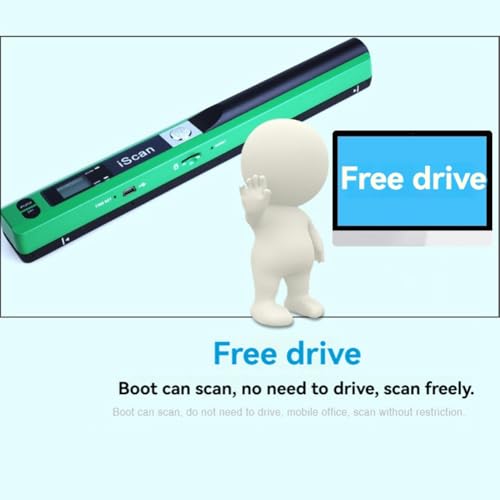 Peirushg Portable Document Scanner 900DPI A4 for Photo and Book