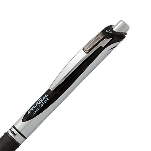 Pentel EnerGel RTX Retractable Liquid Gel Pen Canister, Black Ink (BL77PC36A) (Pack of 1, 36 Count Total)