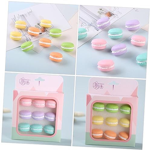 18pcs Office Desk Accessories Delicate Pushpins Home Accessory Delicate Thumb Tacks Map Supplies Compact Thumb Tacks Macaron Shaped Push Pin Household Products Metal Replaceable