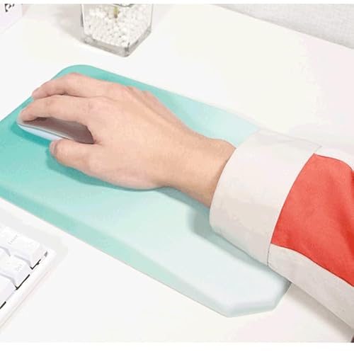 MPPSGDPZ Gradient Color Pad Wristband Wrist Rest Guard Using Computer Silicone Office