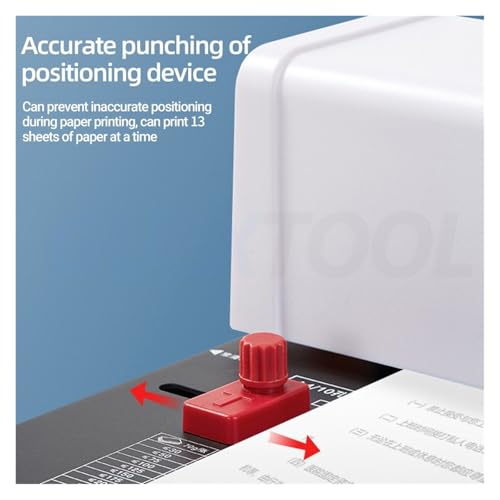 Binding Machines, Manual Spiral Binding Machine 10 Hole Metal Paper Book File Punching and BindingOffice Binding Machine Iron Ring Book Binding