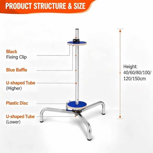 ZephPerton Heavy Duty Bubble Wrap Dispenser, Manual Standing Wrapping Roll Stand | Space-Saving Vertical Design Organized and Easy to Dispense, Ideal for Warehouses, Moving and Shipping Width 60cm