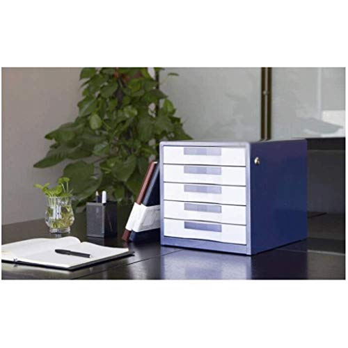 AFPSDLFJDLS File Manager- Drawer File Cabinet with Lock, Desktop Drawer Organizer，30 * 35 * 30.8cm(Gray)