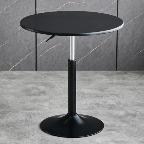 RIXNOMA Round Meeting Table with Wood Base, Modern Wooden Office Table for Conference Rooms and Small Office Spaces