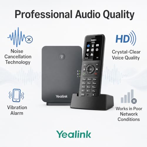 Yealink W77P Rugged DECT IP Phone System with W70B & W57R