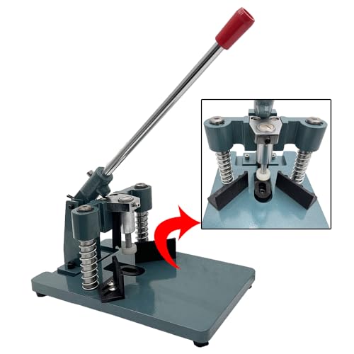 EQCOTWEA Manual Corner Rounder All Metal Heavy Duty Corner Rounder Punch Cutter with R6 R10 Blade Paper Punch Cutter for Cutting Business Cards Photo Booklet Max. 30mm Cutting Thickness