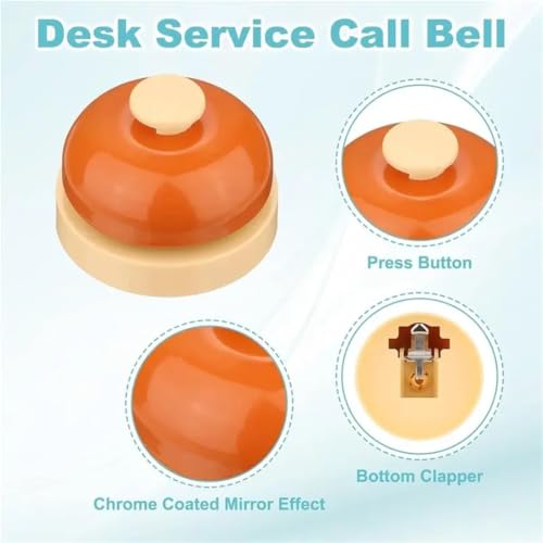 8PCS Front Desk Service Call Bell 2.52"