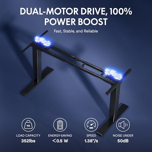 FLEXISPOT E6G CyberX 63" RGB LED Electric Spacious Gaming Standing Desk