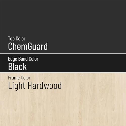 Diversified Spaces PerpetuLab 48x24x36 Science Table,ChemGuard,Lt Hardwood