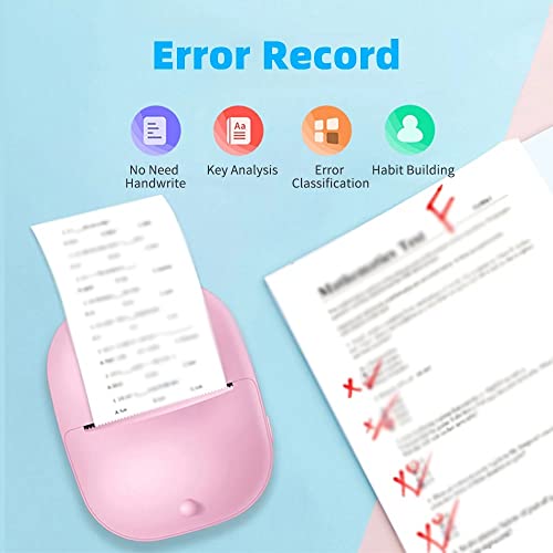 MVUYO 200dpi Mini Pocket Printer Portable Thermal Printer Photo Picture EList Receipt Printer BT(Black-JoJo's Bizarre Adventure1)