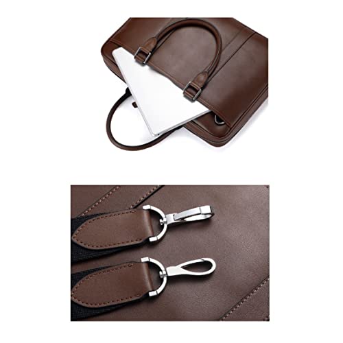 STBTOO Handbags Messenger Bags Briefcases Casual Daypacks Men's Genuine Leather Shoulder Bags Laptop Bags(1)