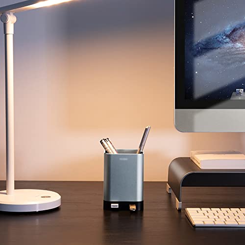 TEDILUVI Aluminum Pen Pencil Holder with 4 2.0 and Sturdy for Office and Home