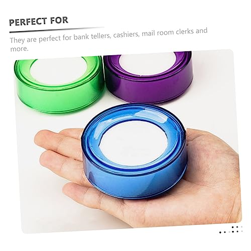 20 pcs Money Counting Water Box Finger Moistener for Counting Money moisturizer SPF Finger Damper Counting Paper Spong Tool Accessories soonges Office humidifier Manual Plastic (Assorted Colorx