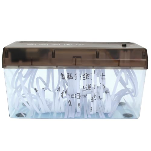 Electric Paper Shredder, Mini Desktop Shredder, USB Paper Cutting Machine, 3L Capacity Strip-Cut, Compact Portable Design, for Home, Office, and Travel