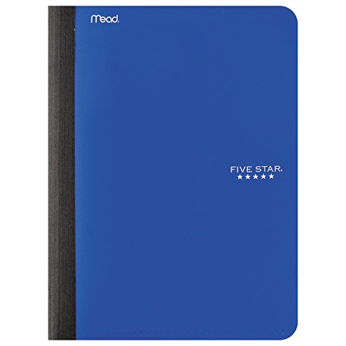 Five Star Composition Books/Notebooks with Pocket, College Ruled Paper, 100 Sheets, 9-3/4" x 7-1/2", Assorted Colors, 6 Pack (38019)