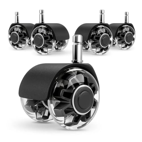 Office Chair Caster Wheels Heavy-Duty Support 2200lbs