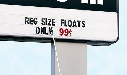 Changeable Outdoor Marquee Rigid Sign Letters | 6″ on 7″ | Acrylic | Block Font | Black Letters/Red Numbers | 288 Count Set