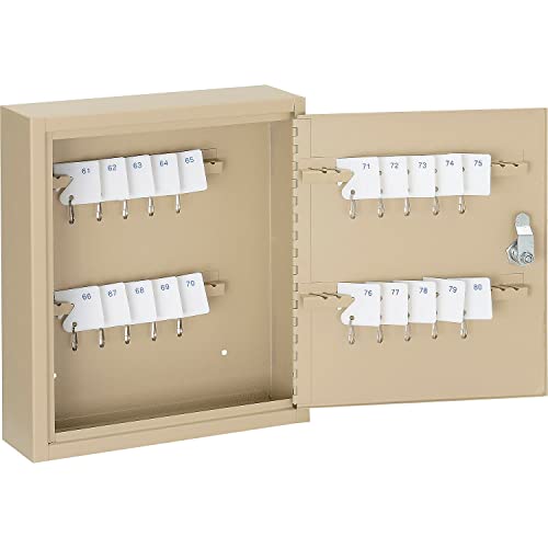Global Industrial Key Cabinet, 60 Keys, 10-1/2x3x12-1/8, Sand