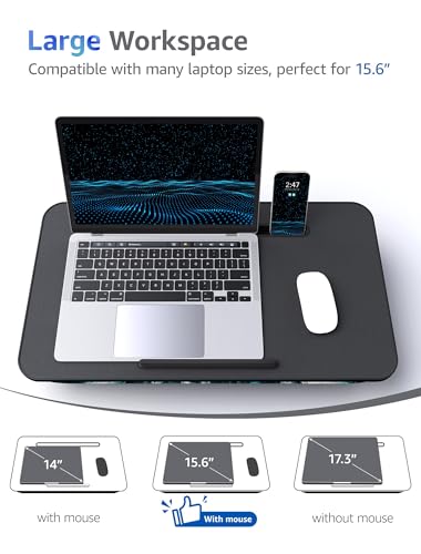 L.DOCTOR Cushioned Lap Desk, Large, Blue Waves