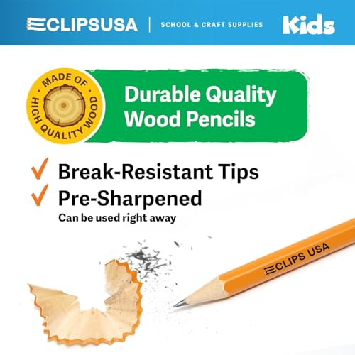 Wood Pencils Bulk Pre Sharpened Pencils #2 Bulk Pencil Box Wooden Pencil #2 Lapiz Lapices #2 Pencils 10 Per Box (24 Pack)
