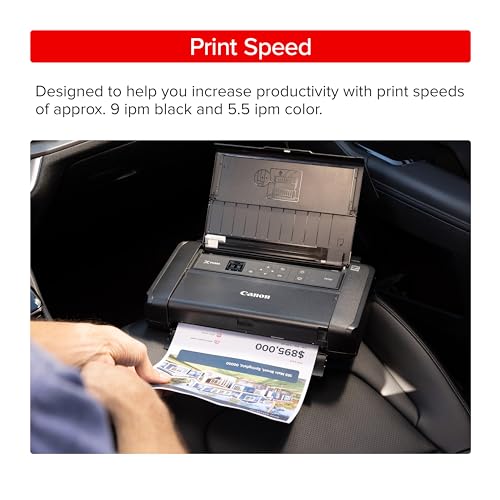Canon PIXMA TR160 Color Wireless Portable Printer