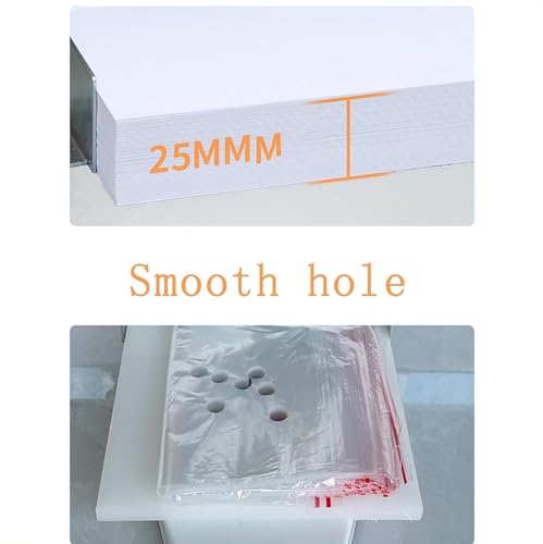 Vdniduir Manual Single Hole Punch for Paper & Plastic, with Positioning Ruler - Ideal for Financial Binding, Menus, and Tags - Durable & Easy to Use (3MM)