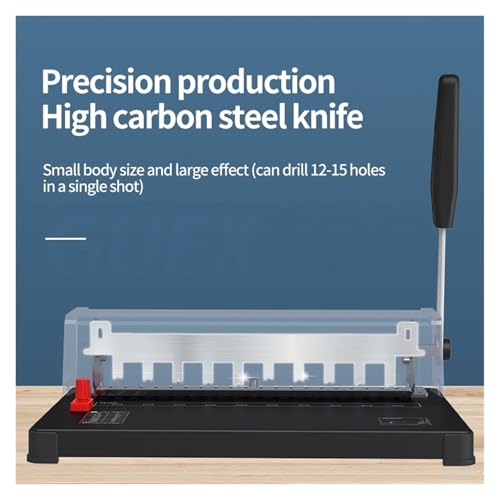 Binding Machines, Manual Spiral Binding Machine 10 Hole Metal Paper Book File Punching and BindingOffice Binding Machine Iron Ring Book Binding